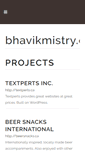 Mobile Screenshot of bhavikmistry.com